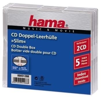 HAMA Custodia slim per CD 5 pezzi 